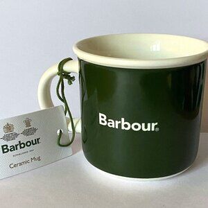 Barbour Ceramic Mug - Green UAC0230GN31 Coffee Cup Tumbler Water Bottle